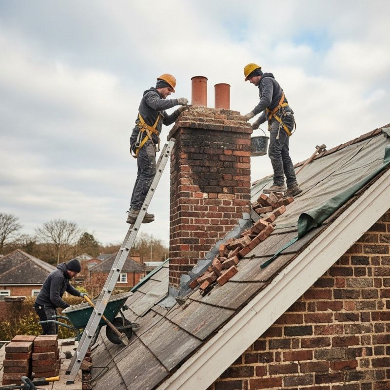 Local Chimney Rot Repair pros at work